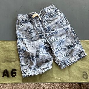 Place Blue Palm Print Kids Shorts